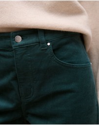 Trenery - Cord Five Pocket Boyfriend Pant in Forest