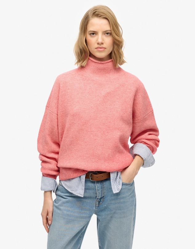 Superdry - Slouchy Mock Neck Jumper