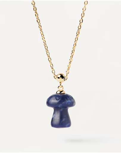 PDPAOLA - Charm Necklace Sodalite Mushroom Charm