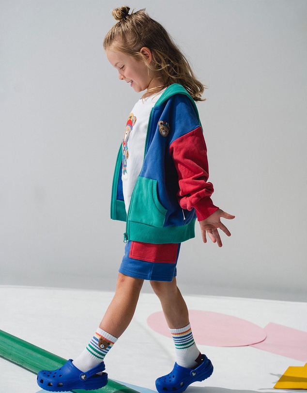 Huxbaby - Back To Kinder Colour Block Pocket Shorts - Babies-Kids