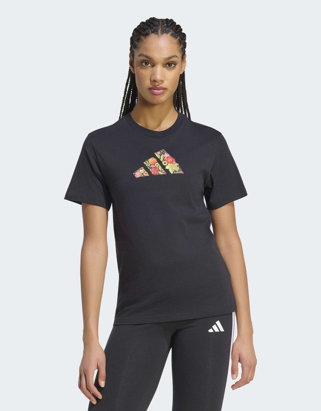 adidas Sportswear - FLORAL REGULAR GRAPHIC T-SHIRT Womens