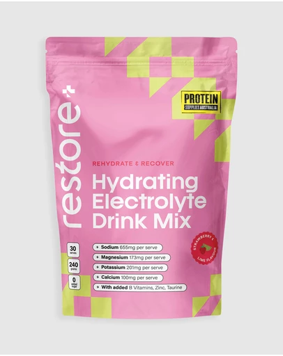 Protein Supplies Australia - Strawberry & Lime Restore Electrolyte Drink Mix - 240g