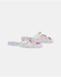 Kate Spade - Jellyfish Charms Jelly Mule Flats