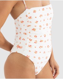 Rhythm - Rosie Floral Scrunched Side One Piece