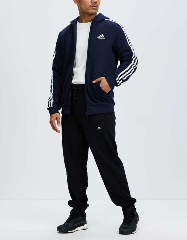 adidas Sportswear - Essentials Fleece 3-Stripes Full-Zip Hoodie