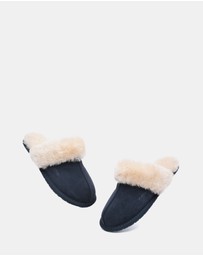 EVERAU - EverAU Ugg Rosa Slipper Suede Cow Suede Upper House Shoes