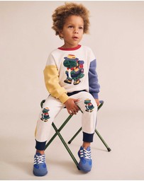 Huxbaby - Camping Dino Colour Block Sweatshirt - Babies