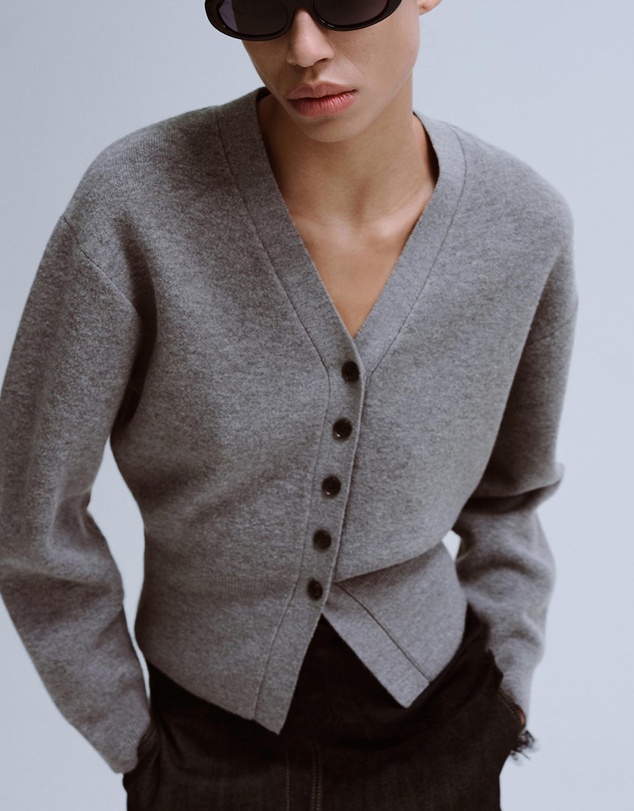 M.N.G - V-Neck Knitted Cardigan