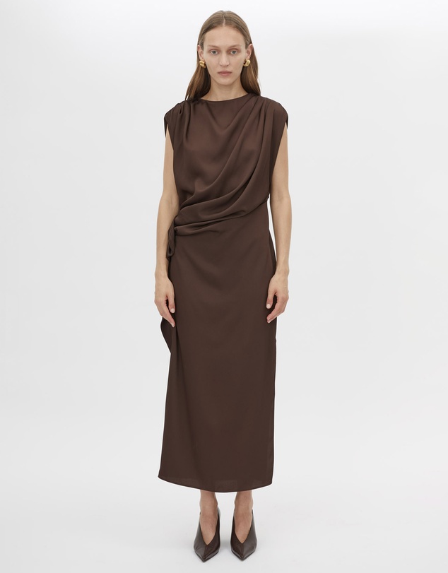 CAMILLA AND MARC - Elowyn Drape Detail Midi Dress