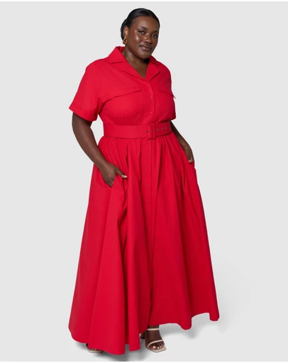 Something 4 Olivia - Gabrielle Linen Maxi Dress