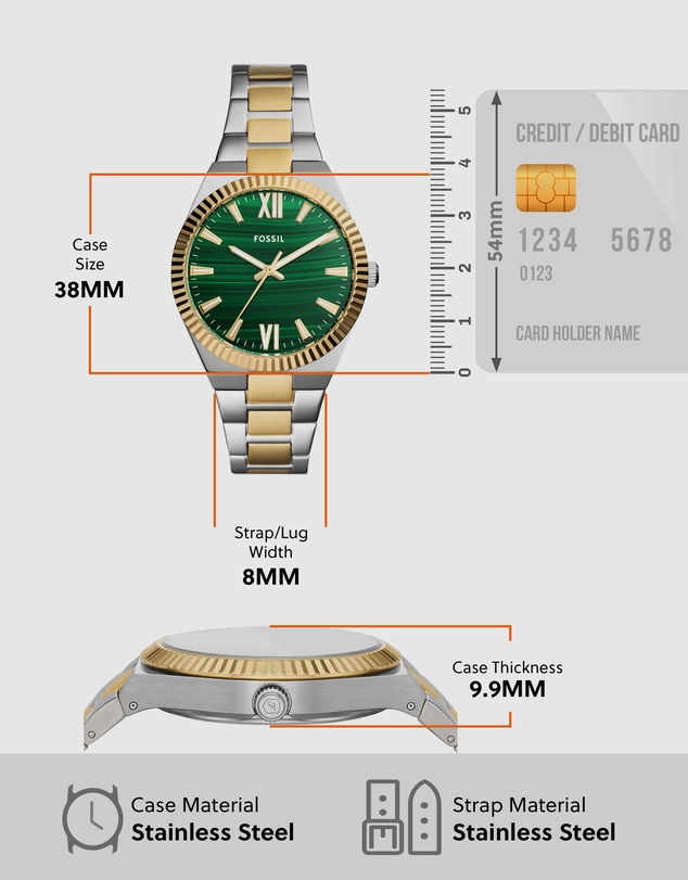 Fossil - Scarlette Two Tone Analogue Watch