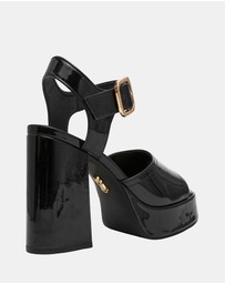 Steve Madden - Soho Black Patent Heels