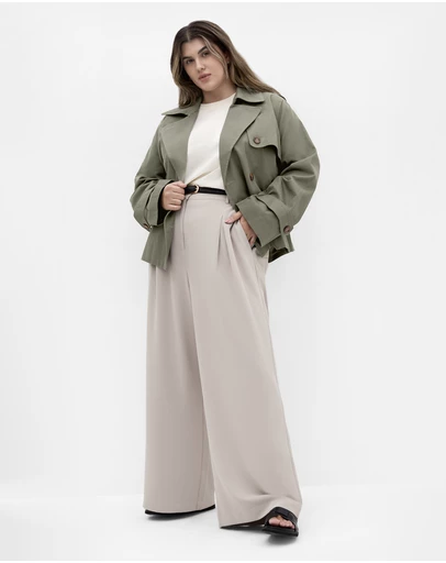 City Chic - Leah Crop Trench