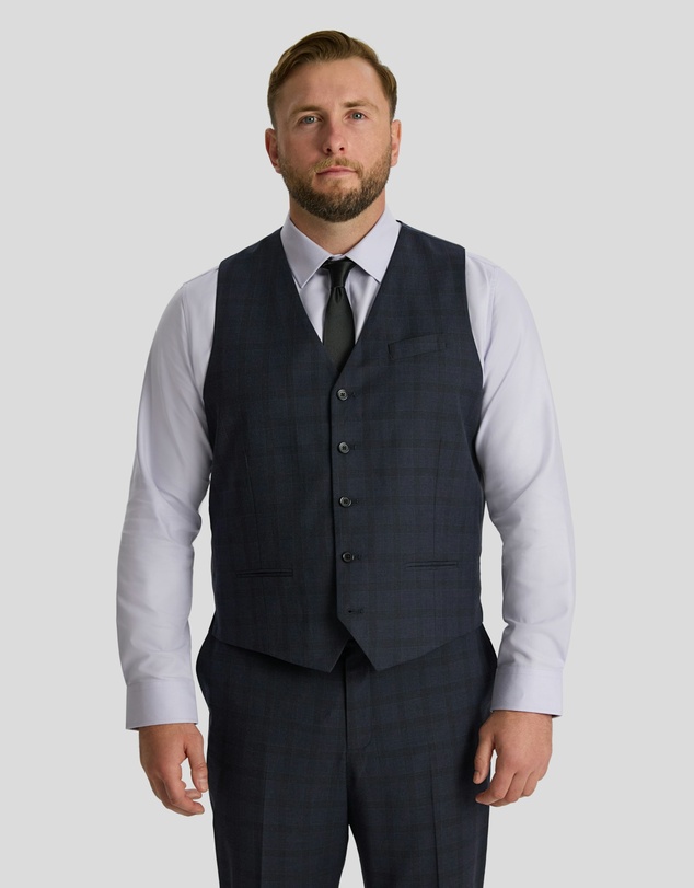Johnny Bigg - Henry Check Stretch Waistcoat