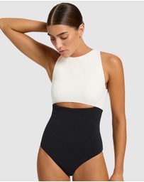 JETS - Versa Rib Cut Out High Neck One-Piece