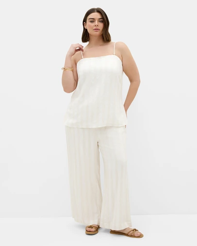 City Chic - Sundaze Stripe Wide Leg Pant