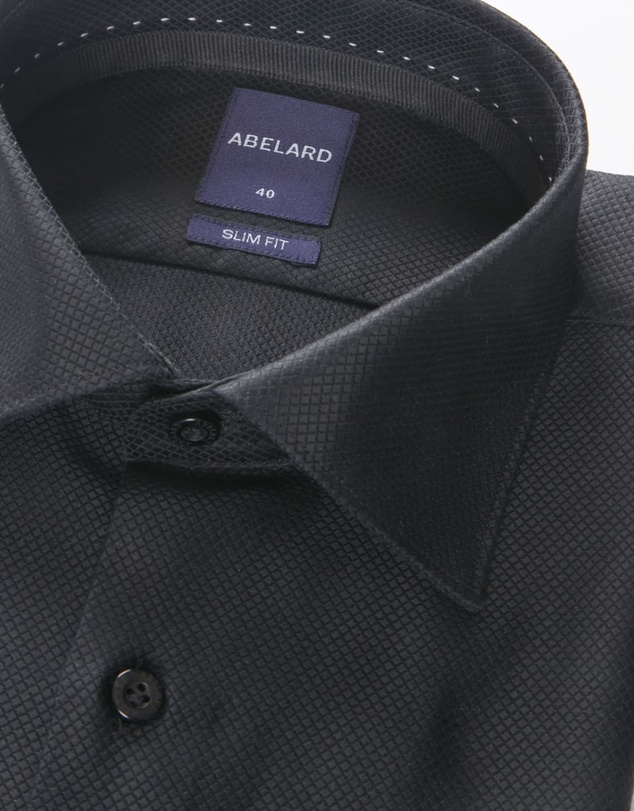 Abelard - Bottone Nero Evening Slim Fit Shirt