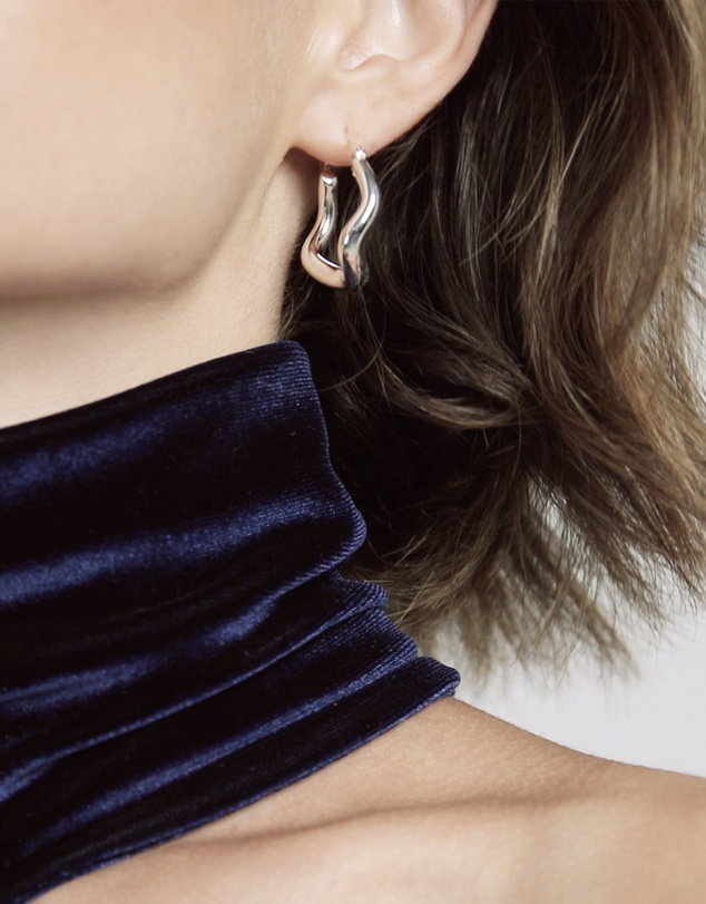 SAINT VALENTINE - Wabi Sabi Hoops - Silver