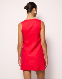 AERE - Lysandra Linen Mini Dress