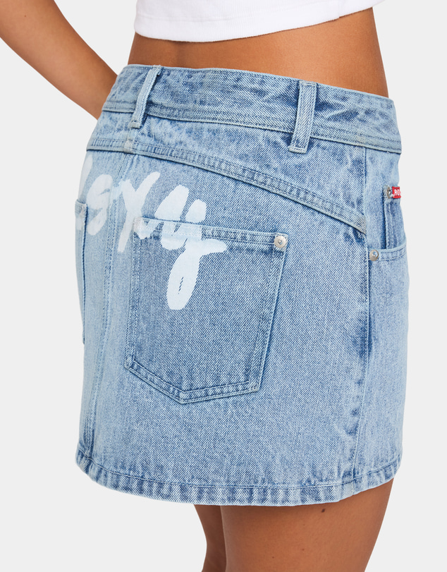 Roxy - Womens Backslider Bleach Denim Skirt