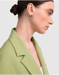Furla - Piercing Pearl Gold-Tone Hoop Earrings