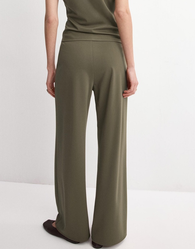 M.N.G - Straight-Fit Trousers With Elastic Waist