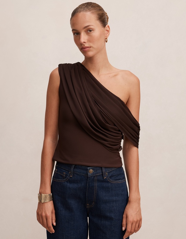 Forever New - Lucille One Shoulder Draped Top