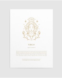 Olive et Oriel - Virgo Celestial Zodiac Art Print A3