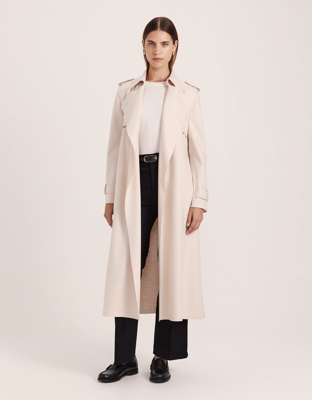 SABA - Karla Wool Longline Trench Coat