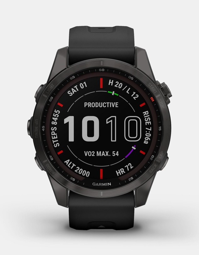 Garmin - fenix® 7S Sapphire Solar