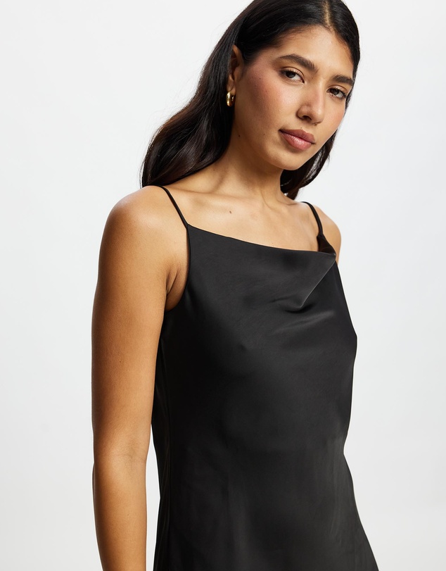Mossée - Sophia Cowl Neck Silk Dress