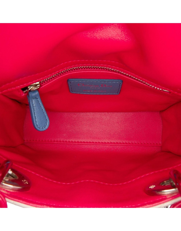 Pre-Loved by Azura Reborn - Pre-Loved Mini Tricolor Lambskin Cannage Lady Dior