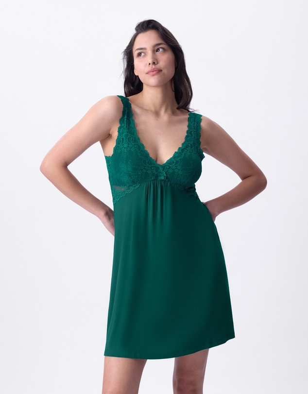 Bras N Things - Kaede Slip - Dark Green