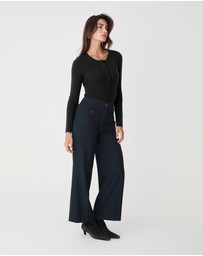 Forcast - Henley Button Up Knit