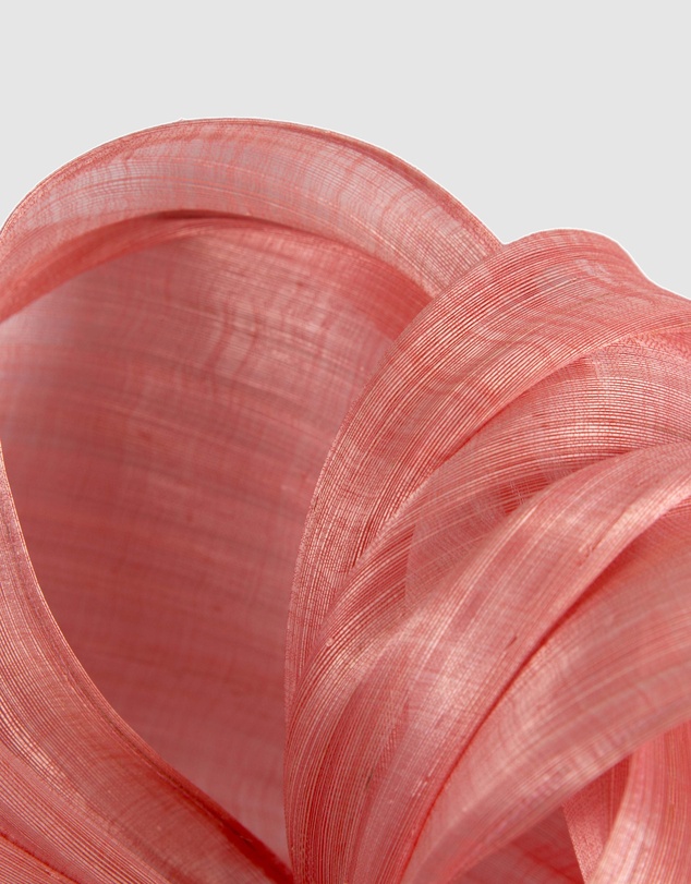 Fillies Collection - Bespoke Coral Bow Racing Fascinator