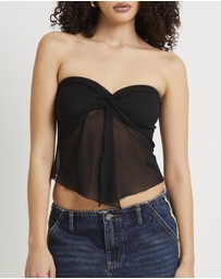 Insight - Mindy Butterflyhem Bandeau Top