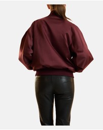 Cynthia Rowley - Satin Bomber Jacket
