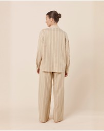 Gingerlilly - Chloe Cotton Striped PJ Set