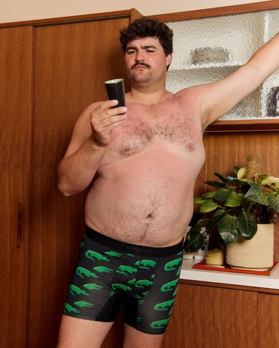 Budgy Smuggler - Men's Underwear Trunks in Black Crocs