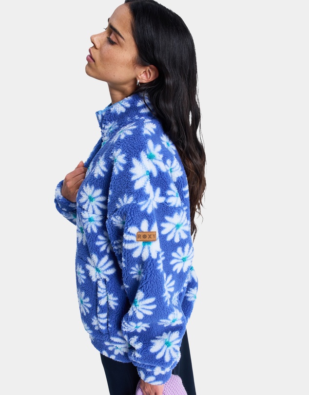 Roxy - Womens Jive Talking Binded Half Zip Fleece Jumper