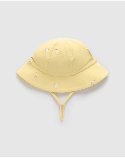 Purebaby - Broderie Hat- Kids-Babies