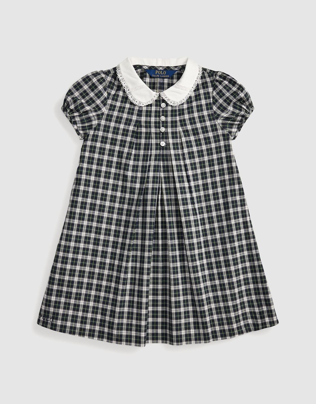 Polo Ralph Lauren - Plaid Cotton Poplin Dress - ICONIC EXCLUSIVE - Kids