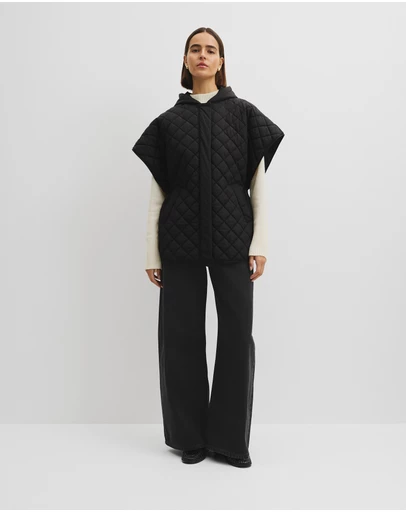 Country Road - Quilted Poncho