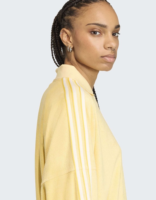 adidas Originals - TERRY TOWEL V NECK LONG SLEEVES Polo Shirt Womens
