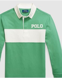 Polo Ralph Lauren - Logo-Applique Cotton Jersey Rugby Shirt - ICONIC EXCLUSIVE - Teens