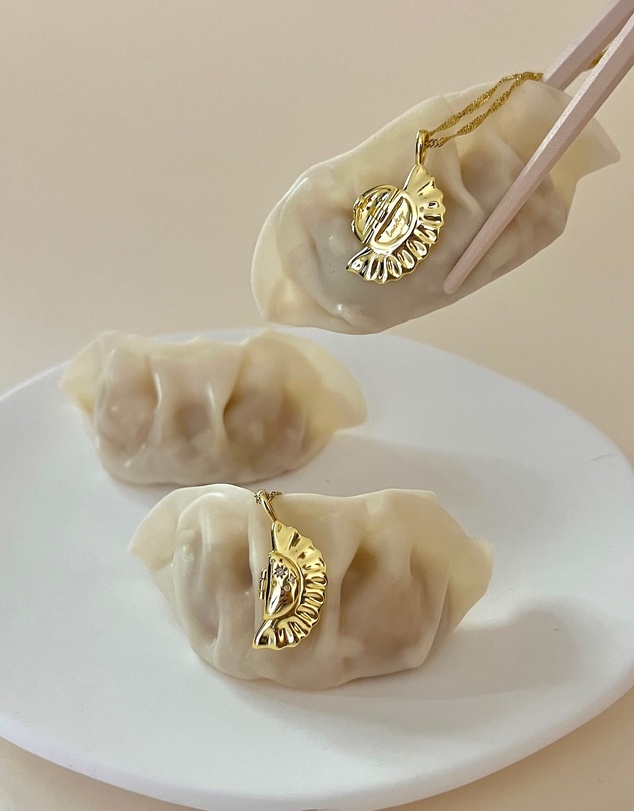 Wanderlust + Co - Dumpling Gold Necklace