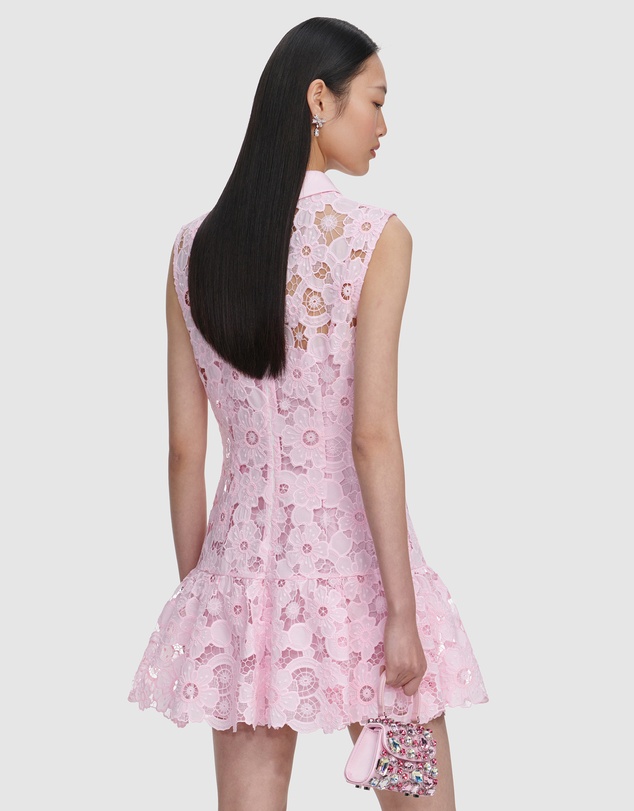 Self Portrait - Sequin Boucle Belted Mini Dress