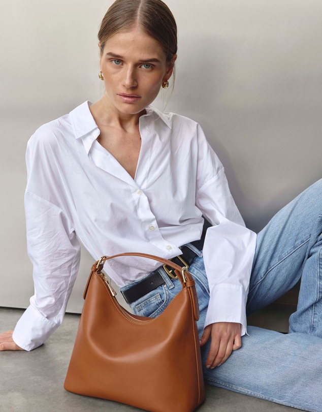 VESTIRSI - Harper Bordeaux Leather Hobo