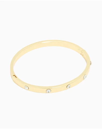 Lovisa - Gold Plated Diamante Hinge Bangle