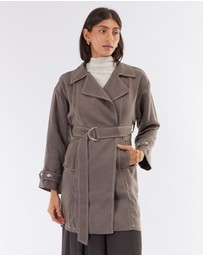 Amelius - Elvie Linen Trench Jacket